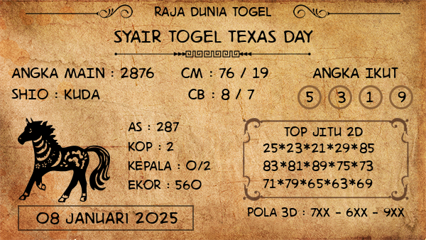 Prediksi Texas Day