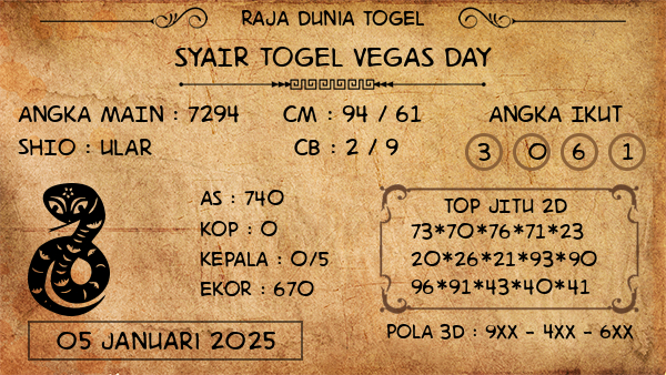 Prediksi Vegas Day