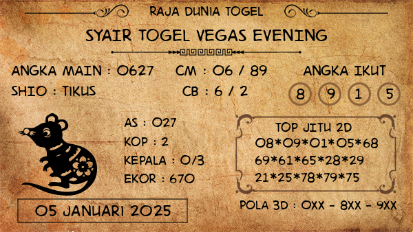 Prediksi Vegas Evening